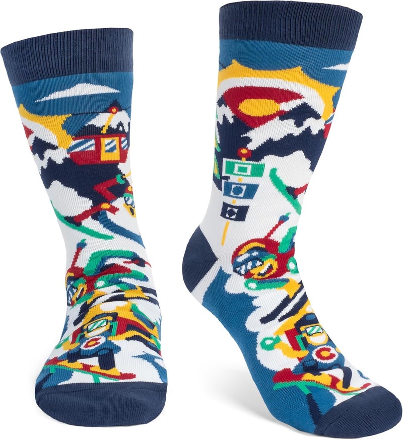 Lavley Ski Socks - Funny socks for skiers and snowboarders - Unisex novelty gift - Great for birthdays or holidays - Image 4